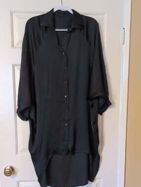 Oversized Italian Satin Shirt